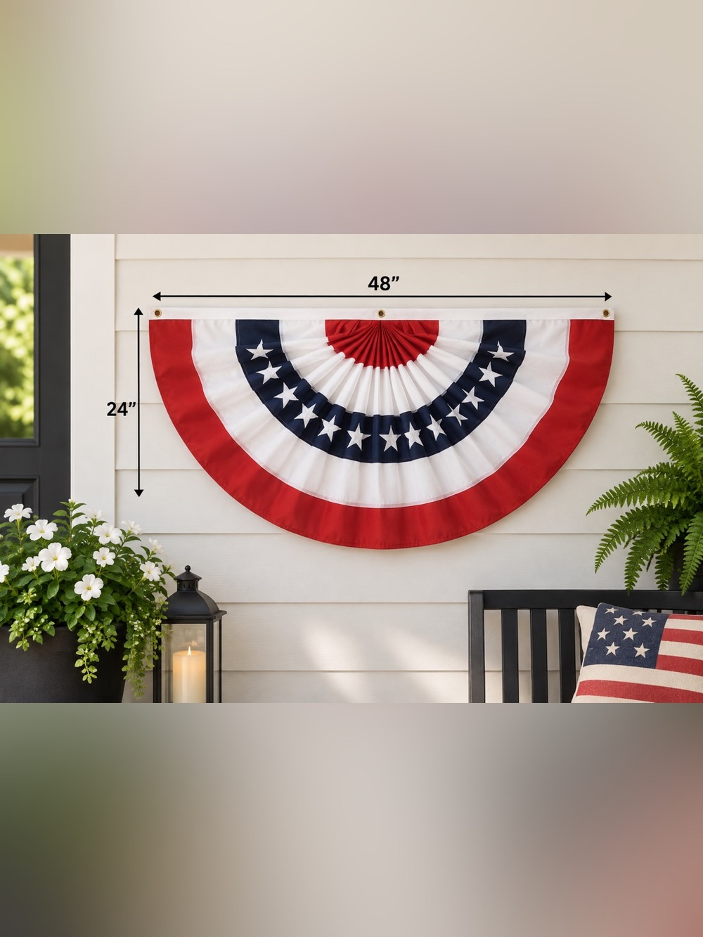 Kohl's Black and White Star Bunting Garland
